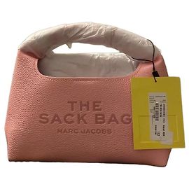 Bolsa Sack de Couro Rosa Marc Jacobs Rosa