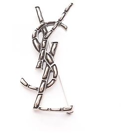 Broche OPYUM Cassandra Yves Saint Laurent Paris Prata