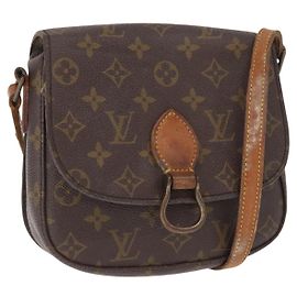 LOUIS VUITTON Bolsa de Ombro Monogram Saint Cloud MM M51243 LV Auth 160208 Monograma