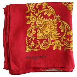Balenciaga Rotes Seidentuch Rot