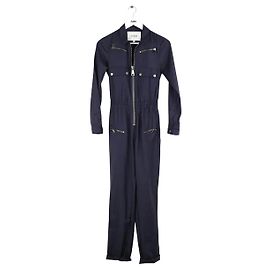 Autre Marque Ellozze Navy Blue Wool Jumpsuit Navy blue