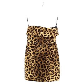 Autre Marque Braunes Baumwollkleid Braun