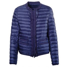 Moncler Women’s Blue Quilted Down Jacket Blue
