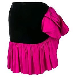 Schwarzer und fuchsia Rock von Yves Saint Laurent Schwarz Sand Fuschia