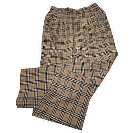 Calça masculina Burberry Nova Check vintage Bege M Bege
