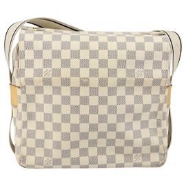 Louis Vuitton Naviglio Handtasche Damier Weiß