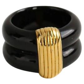 Aurelie Bidermann Anello nero Nero