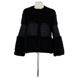 Tory Burch Schwarze Wolljacke Schwarz