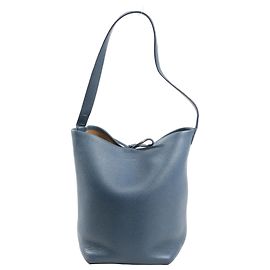 A bolsa de ombro Park Tote Small em couro da The Row na cor azul Azul