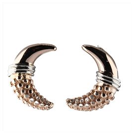 Autre Marque Brincos de lua em ouro rosa 14k vintage Rosa