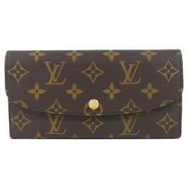 Portefeuille Emily M60697 Monogram Louis Vuitton Marron Fuschia
