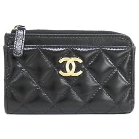 Schwarzer Visitenkartenhalter Chanel AP4265 Schwarz