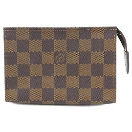Pochette de Toilette Damier Louis Vuitton Marron
