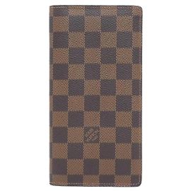 Cartera Brazza Damier Louis Vuitton Castaño