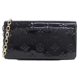 Cartera de Cadena Sarah Vernis Louis Vuitton Burdeos