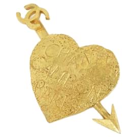 Broche Chanel dorée Doré
