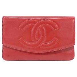 Portafoglio Lungo Chanel Timeless CC Line 01434 Rosso