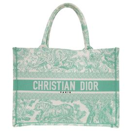 Christian Dior Mint Green Tote Bag Green