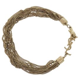 Pulsera de Charm Dorado Yves Saint Laurent Dorado