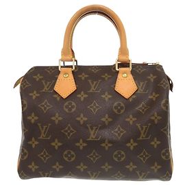 Bolso de mano Louis Vuitton Speedy 25 Monogram Castaño Monograma