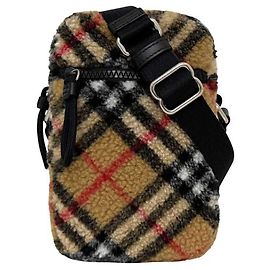 Bolsa de ombro mini vertical Burberry Bege