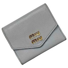 Miu Miu Tri-fold Wallet Brown