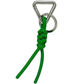 Portachiavi Triangolo Bottega Veneta Argento Verde