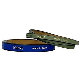 Pulsera Charm Loewe Azul Verde Caqui