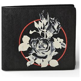 Christian Dior Dior Homme Bi-fold Leather Wallet Black