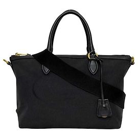Prada 2-Way Shoulder and Tote Bag Black