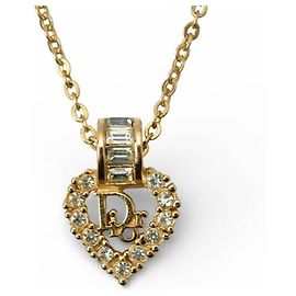 Collier Choker Plaqué Or Christian Dior Doré
