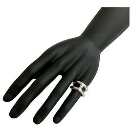 Hermès HERMES Osmos Silver 925 Band Ring Silvery