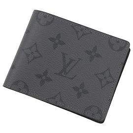 Carteira bi-fold Monogram Eclipse Louis Vuitton Preto