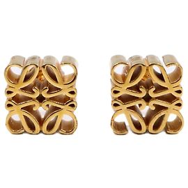 Pendientes Loewe de plata 925 dorada Dorado Metálico