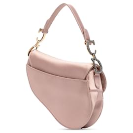 Dior-Dior Mini Satin Crystal Embellished Saddle Bag-Pink