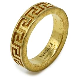 Versace Greca Gold Ring Golden Metallic