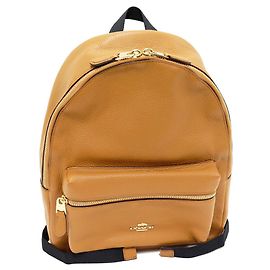 Coach Medium Charlie Calf Backpack Brown