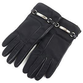 Prada Handschuhe aus Lammleder mit 100% Kaschmirfutter Schwarz