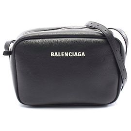 Borsa a spalla media in pelle Balenciaga Nero