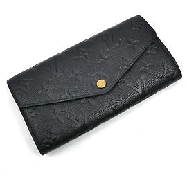 Portafoglio Lungo Monogramma Sarah di Louis Vuitton Nero