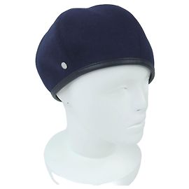 Hermès Gabriel Wool Beret 57 Blue