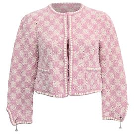 Giacca da sera in tweed rosa in cotone Chanel 2023 Rosa