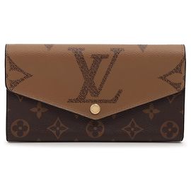 Louis Vuitton Monogram Sarah Reverse Langbörse Braun
