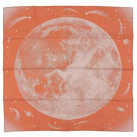 Lenço de Seda Clair de Lune da Hermès Laranja