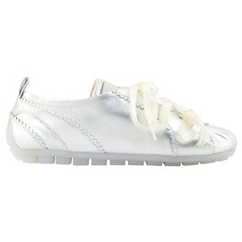 Ballerina Grip Trainer Sneakers - Simone Rocha - Leather - Silver Silvery Metallic
