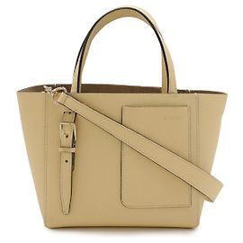 Bolso Micro Bucket 2WAY Crema Amarillo Valextra Dorado Metálico