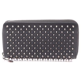 Cartera de cuero PANETTONE Christian Louboutin Negro