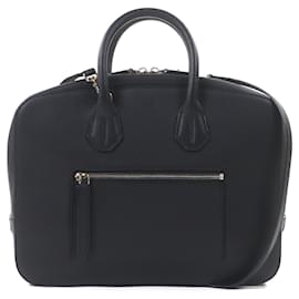 Bally Black Leather Briefcase Black