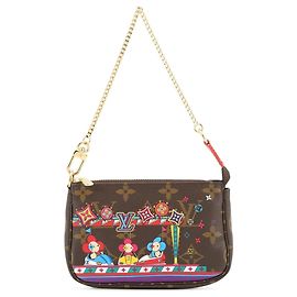 Mini Pochette Accessori Vivienne Natale Monogramma Louis Vuitton Marrone