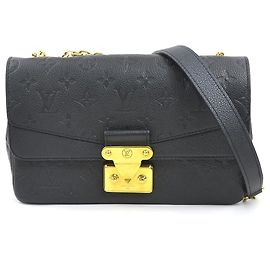 Louis Vuitton Monogram Empreinte Marceau Shoulder Bag Black